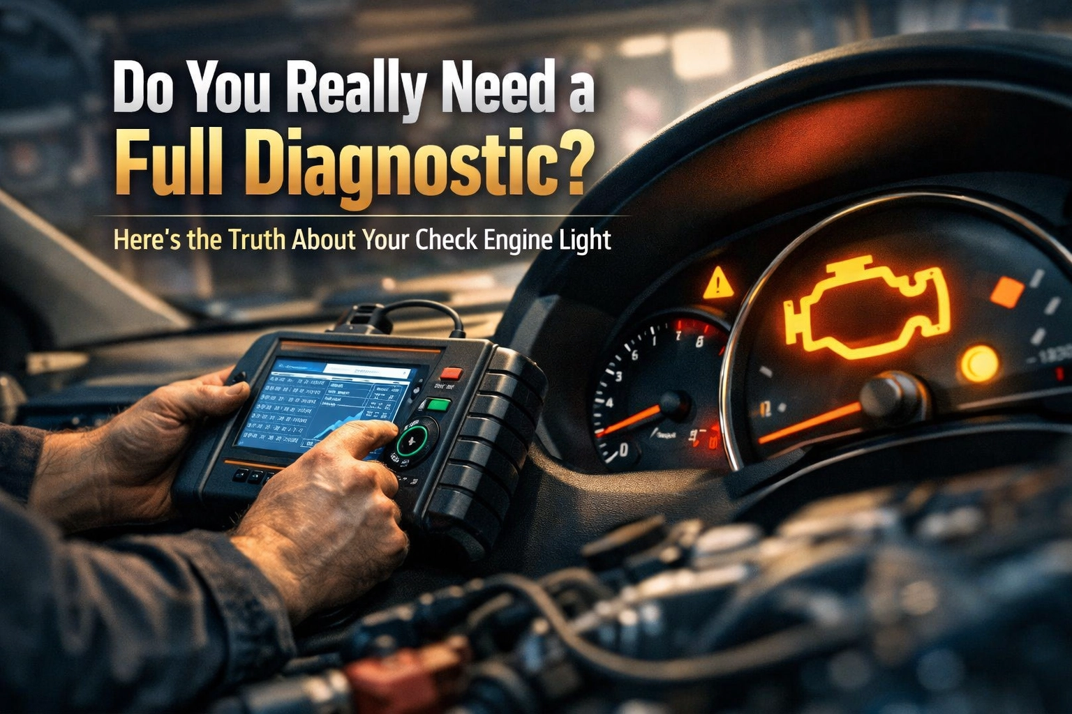 Do You Really Need a Full Diagnostic? Here’s the Truth About Your Check Engine Light